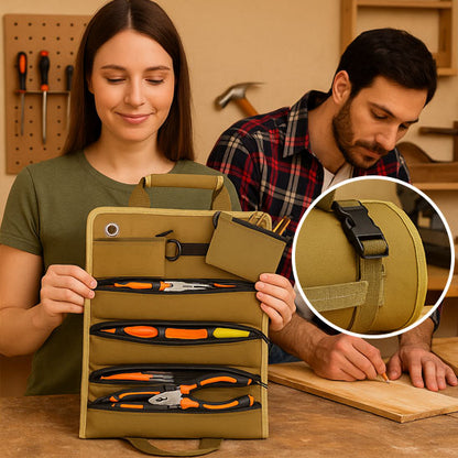 Caisse a outils |Sac à outils enroulable portable