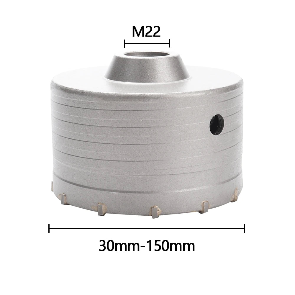 scie cloche Carbure percage beton 30mm 150mm M22