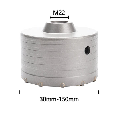 scie cloche Carbure percage beton 30mm 150mm M22