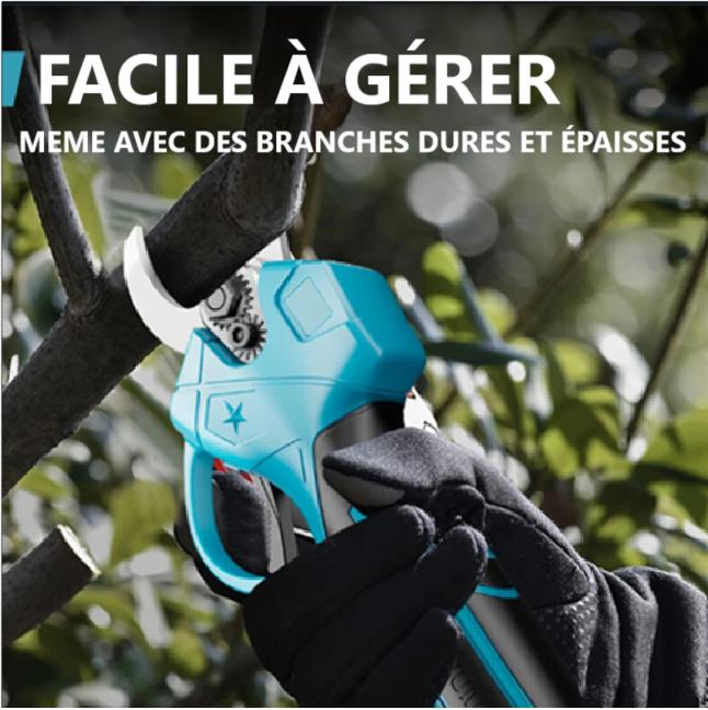 secateur electrique sans fil facile a gerer branches dures epaisses