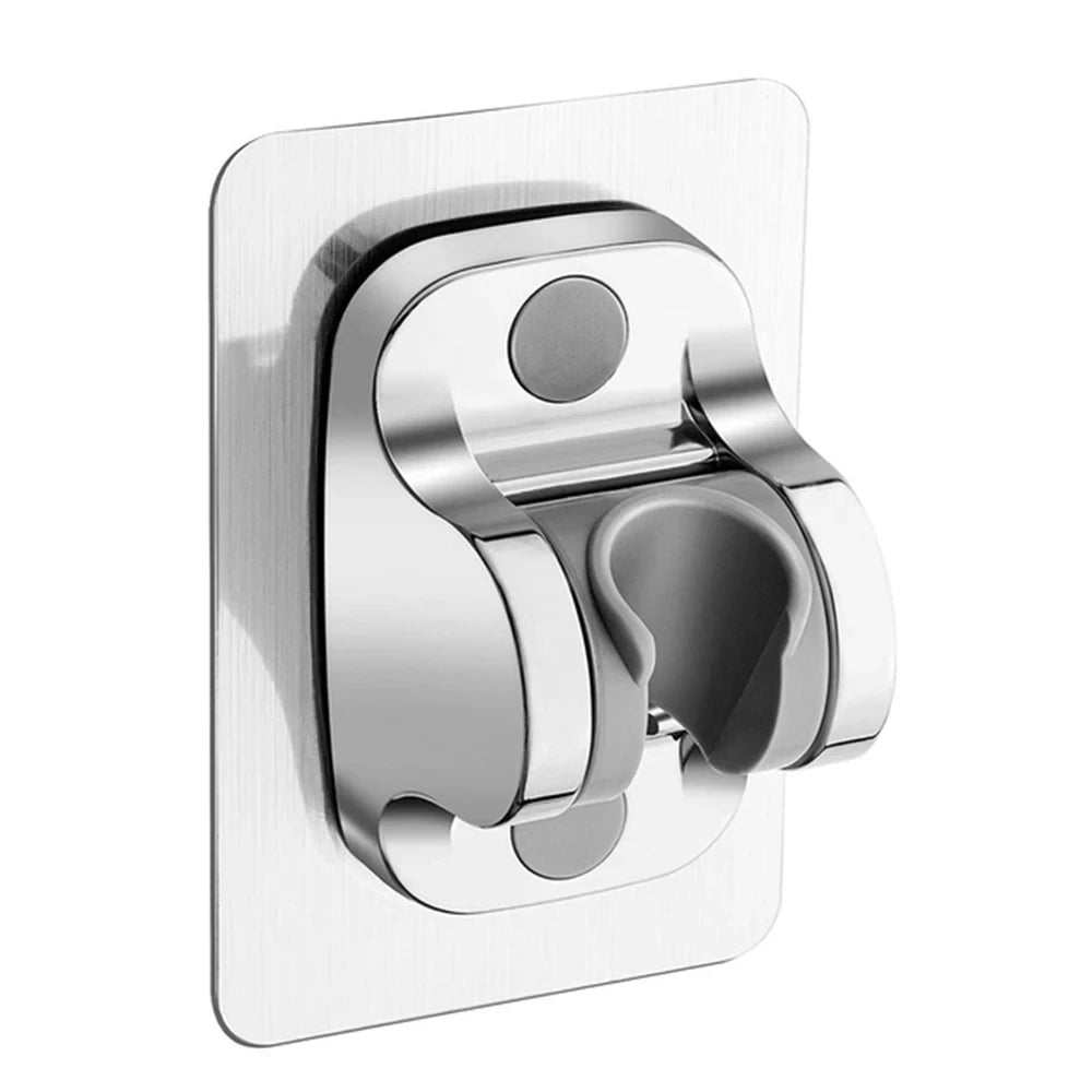support argente pommeau de douche  led