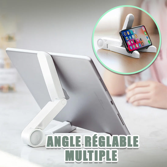Support tablette blanc, angles réglables