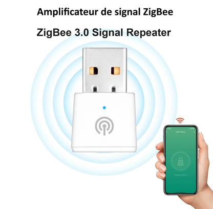 Télécommande, amplificateur, signal Zigbee , interrupteur portable
