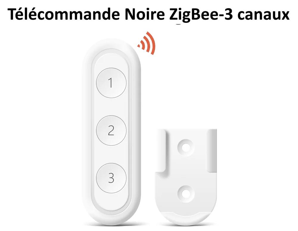 Télécommande à trois canaux, interrupteur  Zigbee
