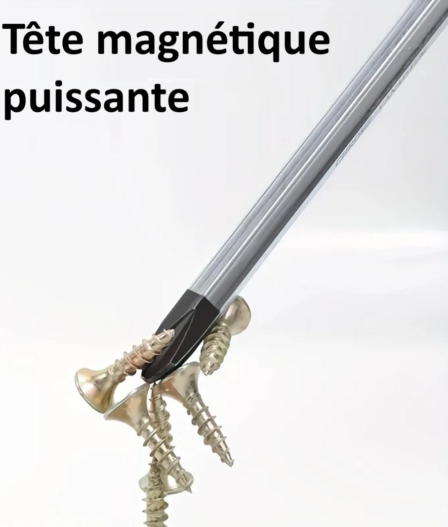 tete magnetique du tournevis a frapper tenant des vis