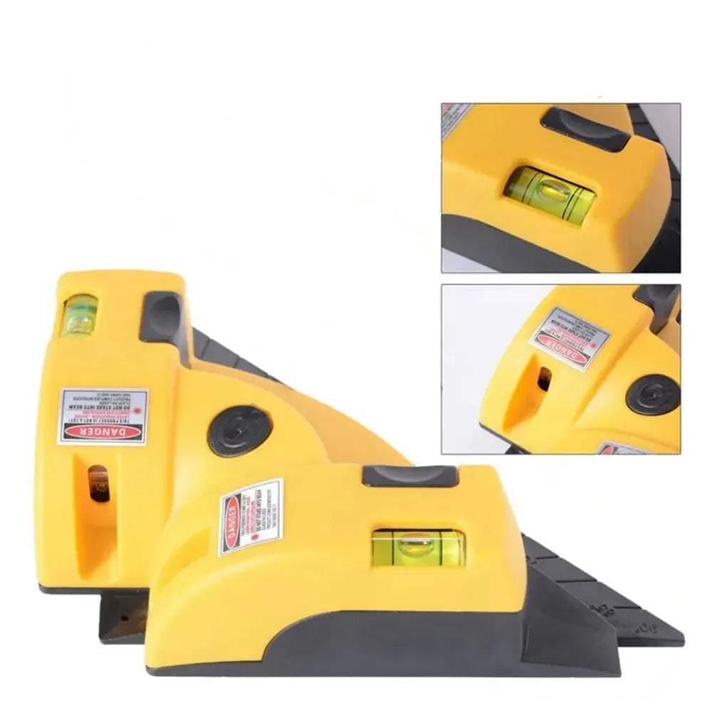 trois Niveau laser jaunes bulles 