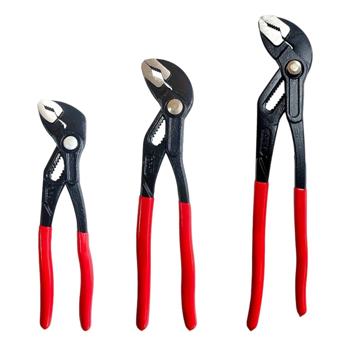trois Pince multiprise poignees rouges