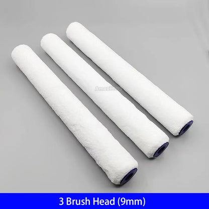 trois brosses de Rouleau peinture à poils courts