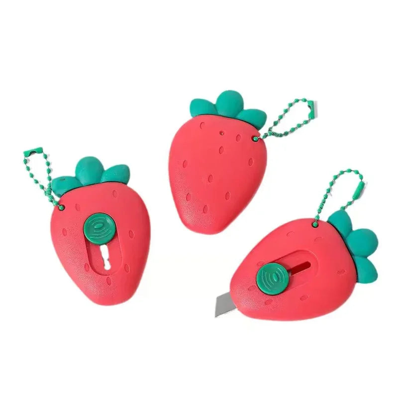Trois cutters porte-clé forme fraise