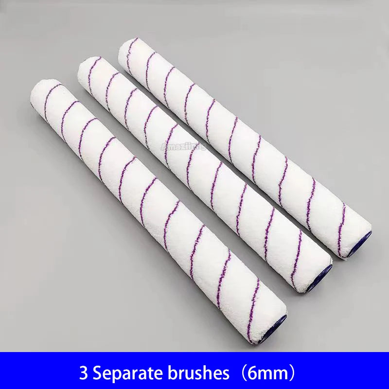 trois rouleau peinture blancs de 6 mm 