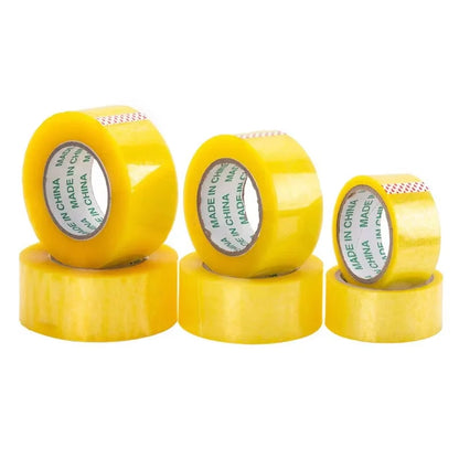 trois rouleau ruban adhesif jaune