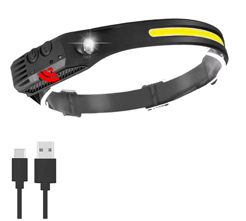 une Lampe  Frontale à un bandeau avec usb-c 
